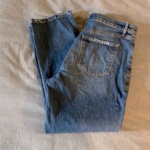 Loft straight crop jeans